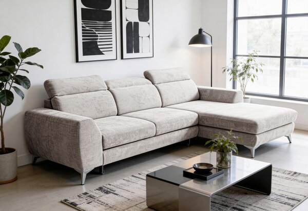 ROHOVÁ SEDAČKA, textil, pískové barvy Livetastic - Sedací soupravy, Online Only