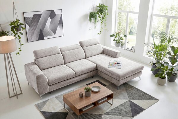 ROHOVÁ SEDAČKA, textil, pískové barvy Livetastic - Sedací soupravy, Online Only