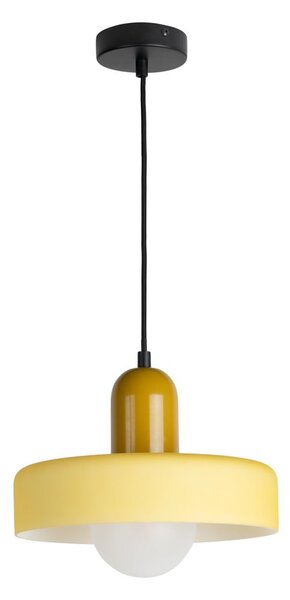 Žluté závěsné svítidlo ø 25 cm Opaco Grato – Leitmotiv
