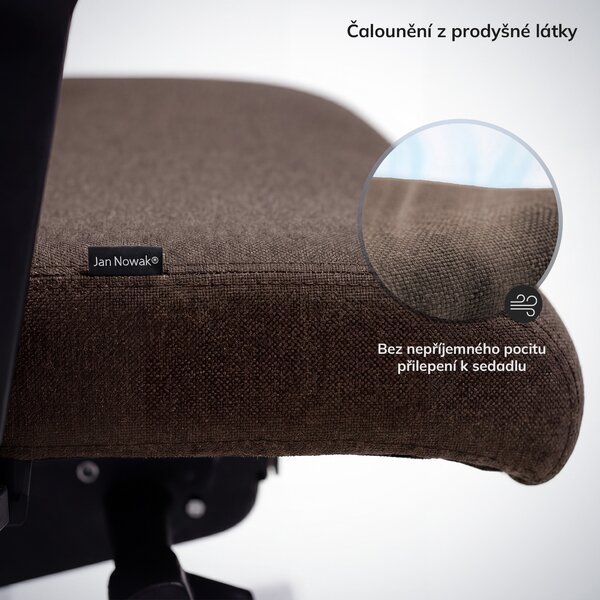 Ergonomická kancelářská židle hnědá VECTOR