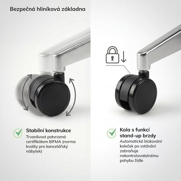 Ergonomická kancelářská židle hnědá VECTOR