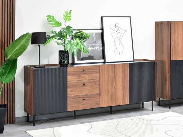 Komoda Protegidas P06 (černá). Akce -10%