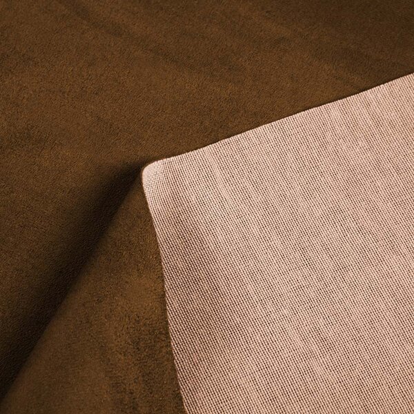 Biante Čtvercový ubrus/imitace broušené kůže Alcantara ALC-017 Hnědý rezavý 100x100 cm