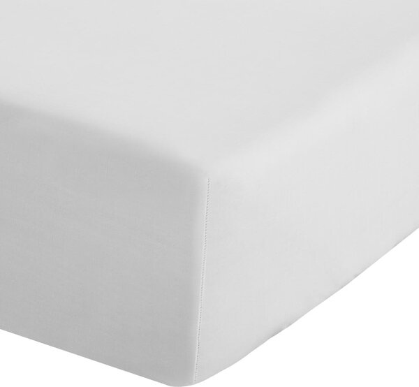 Bílé napínací perkálové prostěradlo 150x200 cm Easy Iron Percale – Catherine Lansfield