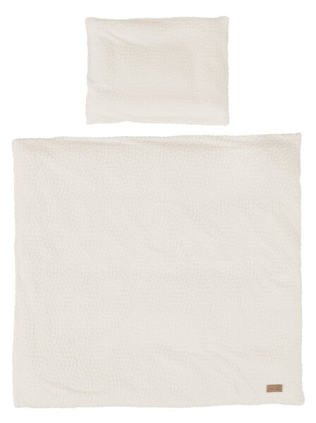 Krémové dětské povlečení do postýlky 80x80 cm Seashells – Roba