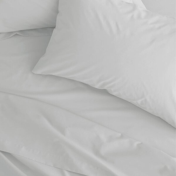 Bílé napínací perkálové prostěradlo 150x200 cm Easy Iron Percale – Catherine Lansfield