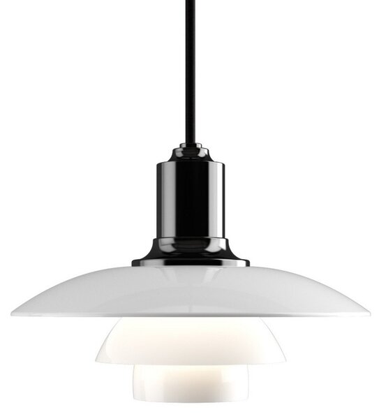 Závěsná svítidlo Louis Poulsen, PH 2/1, stmívatelné, Bílá, Obývací pokoj, Sklo, Design