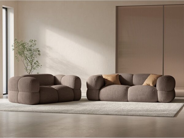Hnědá pohovka 210 cm Loretto – Cosmopolitan Design