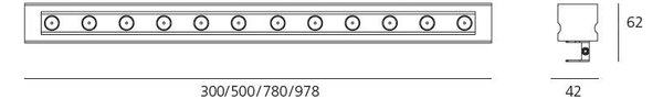 AR NL1733010K0 LineaLed WW nastavitelná lampa 8,5W - 12° 3000K - ARTEMIDE