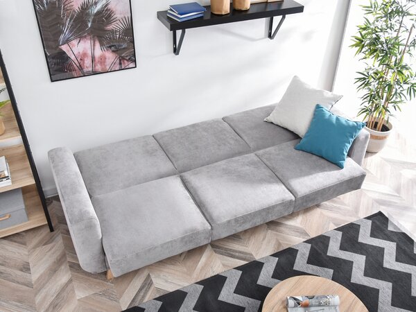 Pohovka trojsedačka Kalisz (šedá). Akce -15%