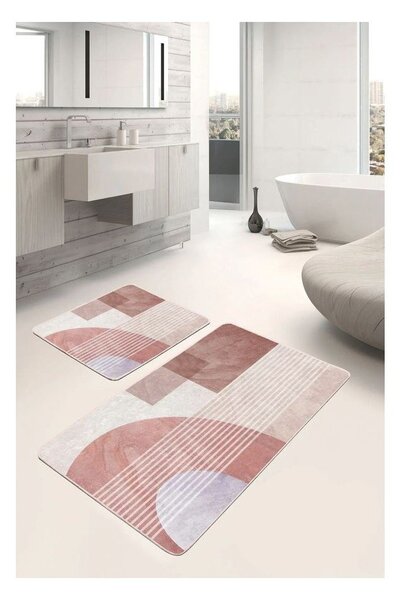 Sametové koupelnové předložky v sadě 2 ks 60x100 cm – Mila Home