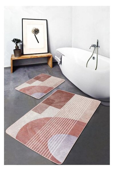 Sametové koupelnové předložky v sadě 2 ks 60x100 cm – Mila Home