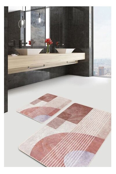 Sametové koupelnové předložky v sadě 2 ks 60x100 cm – Mila Home