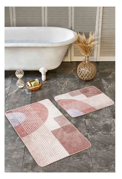 Sametové koupelnové předložky v sadě 2 ks 60x100 cm – Mila Home