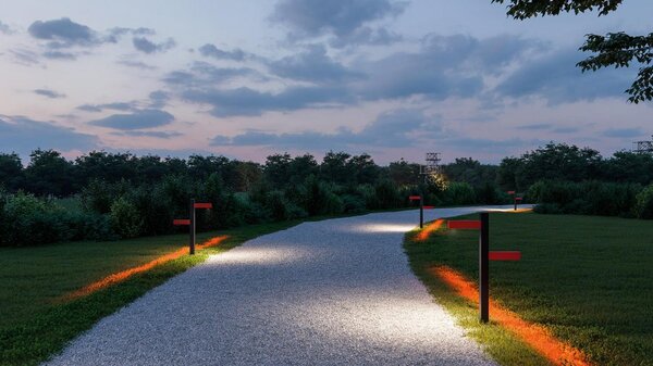 AR T4505B30 Walking - stojna 600 - 2x90° hlavy - A 60h - ARTEMIDE