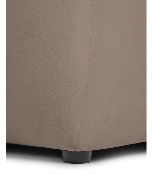 Taupe sametová pohovka 225 cm Cube – Bonami Selection