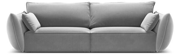 Světle šedá sametová pohovka 208 cm Vanda – Mazzini Sofas