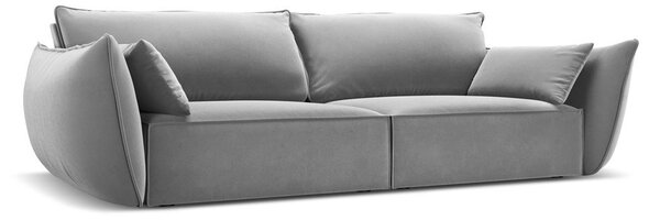 Světle šedá sametová pohovka 208 cm Vanda – Mazzini Sofas