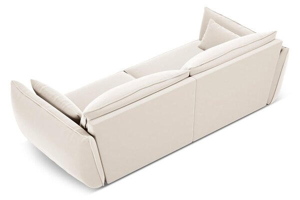 Béžová sametová pohovka 208 cm Vanda – Mazzini Sofas