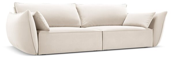Béžová sametová pohovka 208 cm Vanda – Mazzini Sofas