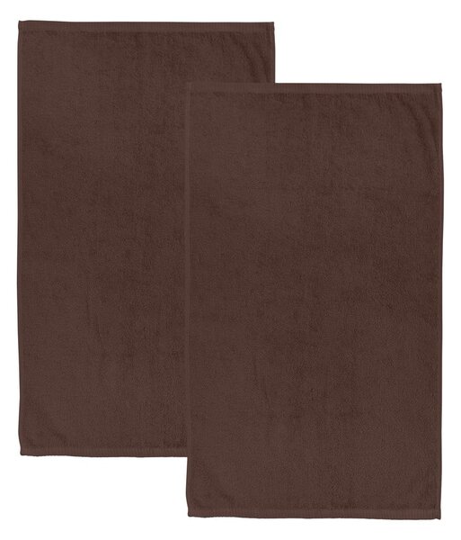 Hnědé rychleschnoucí/froté bavlněné osušky v sadě 2 ks 90x140 cm Quick Dry – Catherine Lansfield