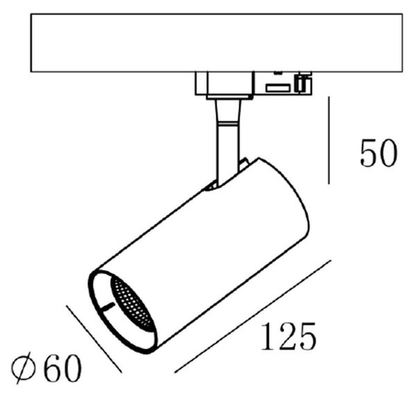 IMPR 707094 Deko-Light kolejnicový systém 3-fázový 230V Horus 220-240V AC/50-60Hz 7,00 W 3000 K černá