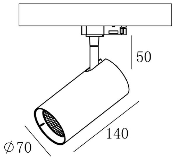 IMPR 707101 Deko-Light kolejnicový systém 3-fázový 230V Horus 220-240V AC/50-60Hz 10,00 W 4000 K bílá