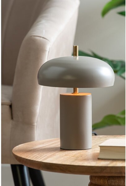 Šedá stolní lampa (výška 24 cm) Joya – Leitmotiv