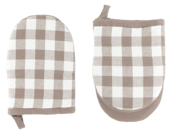 Bavlněné kuchyňské rukavice v sadě 2 ks Gingham – Tiseco Home Studio