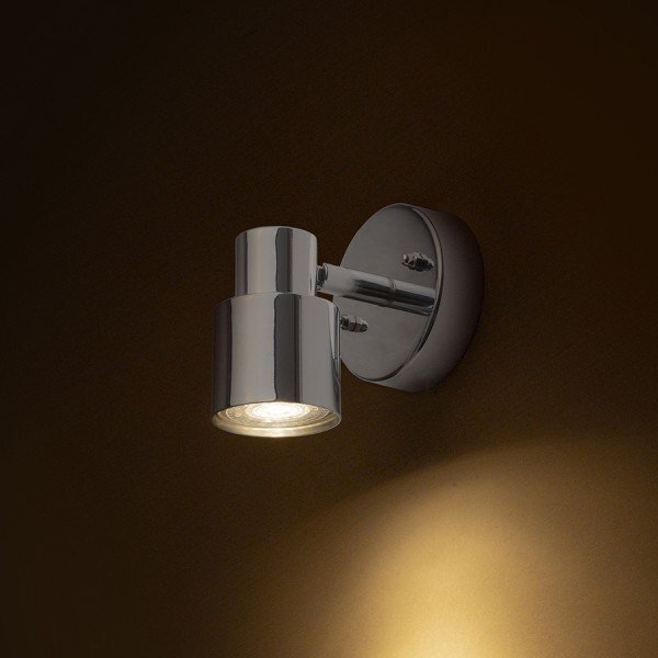 VALTO I nástěnná chrom 230V GU10 LED 5W IP44 - RED - DESIGN RENDL