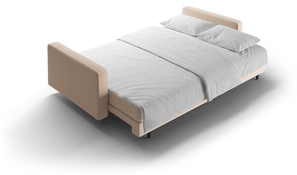 Béžová rozkládací/s úložným prostorem pohovka 222 cm Bali – Cosmopolitan Design