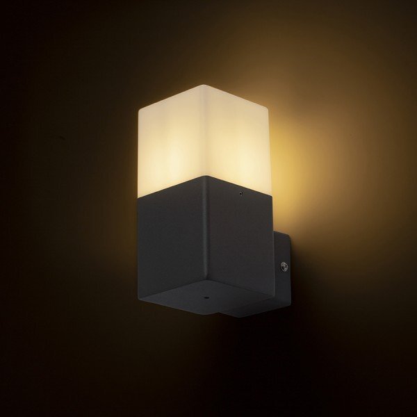 RED R13637 CLYDE nástěnná antracitová 230V E27 28W IP44 - RED - DESIGN RENDL