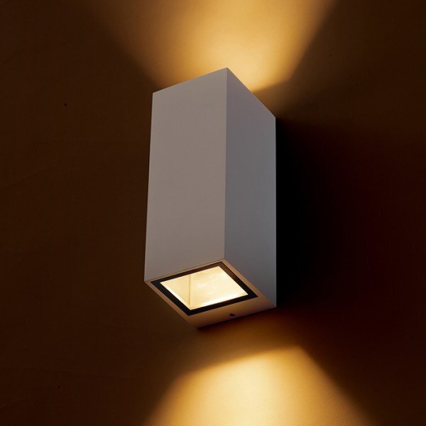 DESMOND II nástěnná bílá 230V GU10 2x35W IP44 - RED - DESIGN RENDL