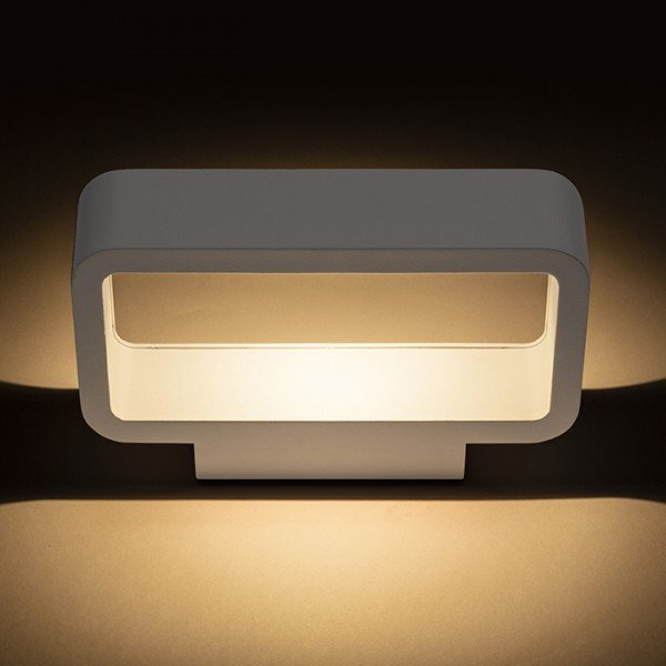 TAPA nástěnná bílá 230V LED 6W IP54 3000K - RED - DESIGN RENDL