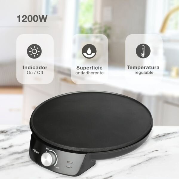 Elektrický palačinkovač Väline Elomba, 1200W, 30cm, regulace teploty, 3 roky záruka