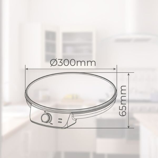 Elektrický palačinkovač Väline Elomba, 1200W, 30cm, regulace teploty, 3 roky záruka