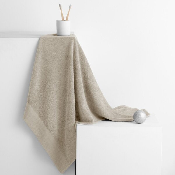 Béžový froté bavlněný ručník 30x50 cm Amari – Restilo