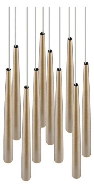LED závěsné svítidlo ve zlaté barvě ø 30 cm Cala – Trio Select