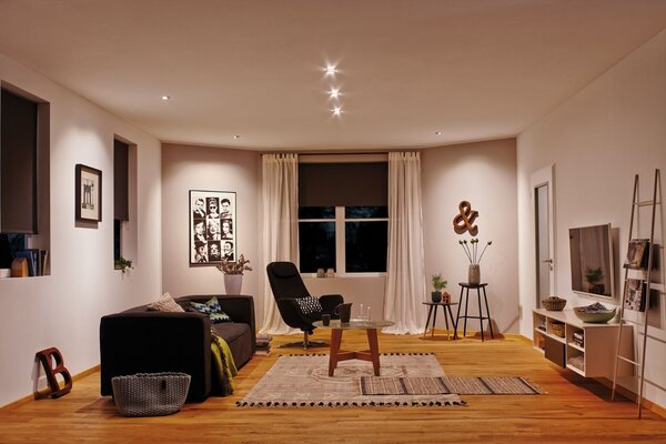 P 93073 LED Modul vestavné svítidlo Smart Home Zigbee teplá bílá Coin kruhové 50mm Coin 6W 230V 2700K satén - PAULMANN