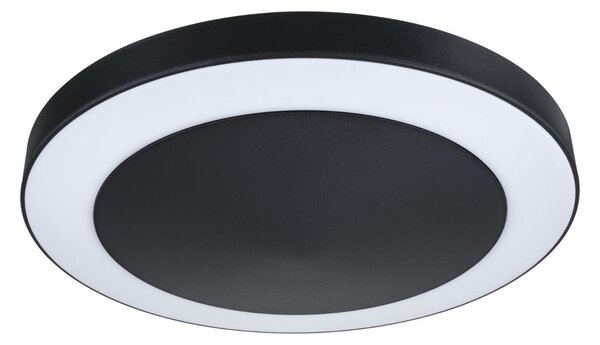 P 94526 LED stropní svítidlo Circula soumrakový senzor a pohybové čidlo IP44 320mm 3000K 14W antracit - PAULMANN