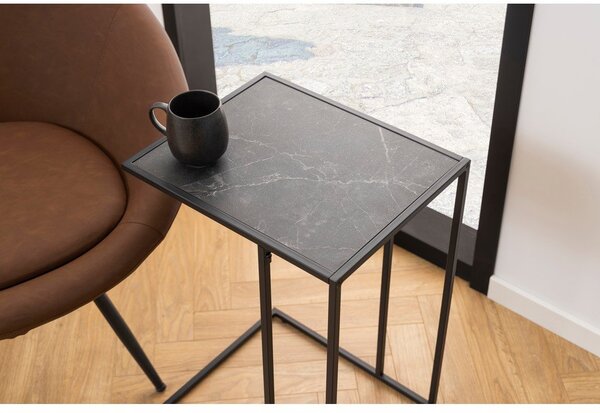 Odkládací stolek s deskou v dekoru mramoru 43x35 cm Infinity – Actona