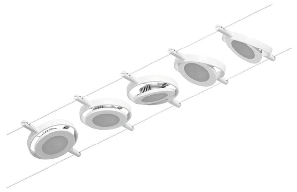 P 94416 LED lankový systém RoaMac základní sada 5x4,5W 3000K 230/12V bílá/chrom - PAULMANN