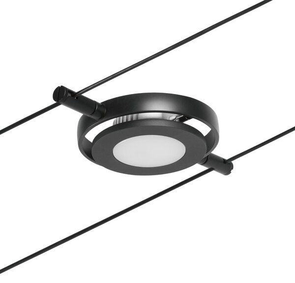 P 94419 LED lankový systém RoaMac spot 4,5W 3000K 12V černá mat/chrom - PAULMANN