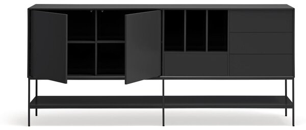 Černá komoda 220x98x45 cm Platt – Teulat