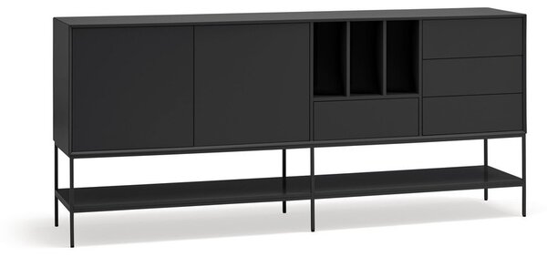 Černá komoda 220x98x45 cm Platt – Teulat