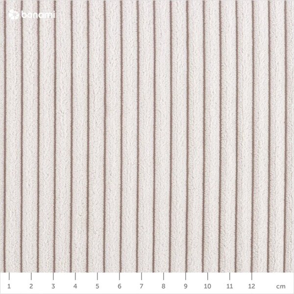 Krémová čalouněná dvoulůžková postel s úložným prostorem s roštem 180x200 cm Voliera – Maison de Rêve