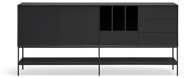 Černá komoda 220x98x45 cm Platt – Teulat