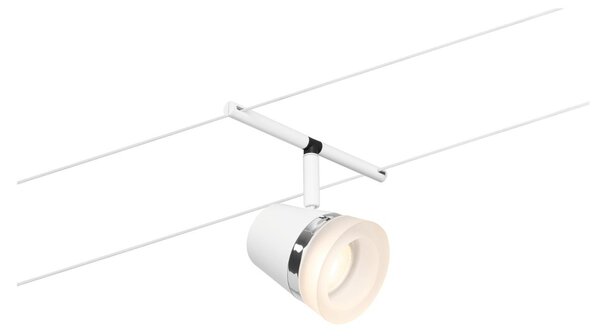 P 94461 Lankový systém Cone základní sada GU5,3 max. 5x10W 230/12V bílá mat/chrom - PAULMANN