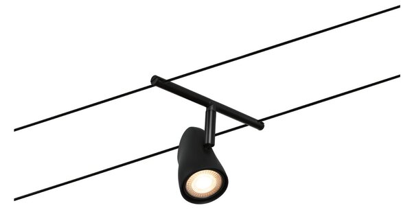 P 94469 Lankový systém Cup základní sada GU5,3 max. 5x10W 230/12V černá mat/chrom - PAULMANN