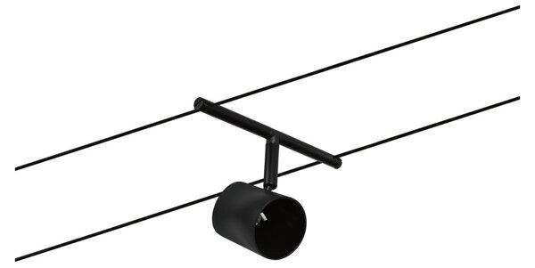 P 94469 Lankový systém Cup základní sada GU5,3 max. 5x10W 230/12V černá mat/chrom - PAULMANN